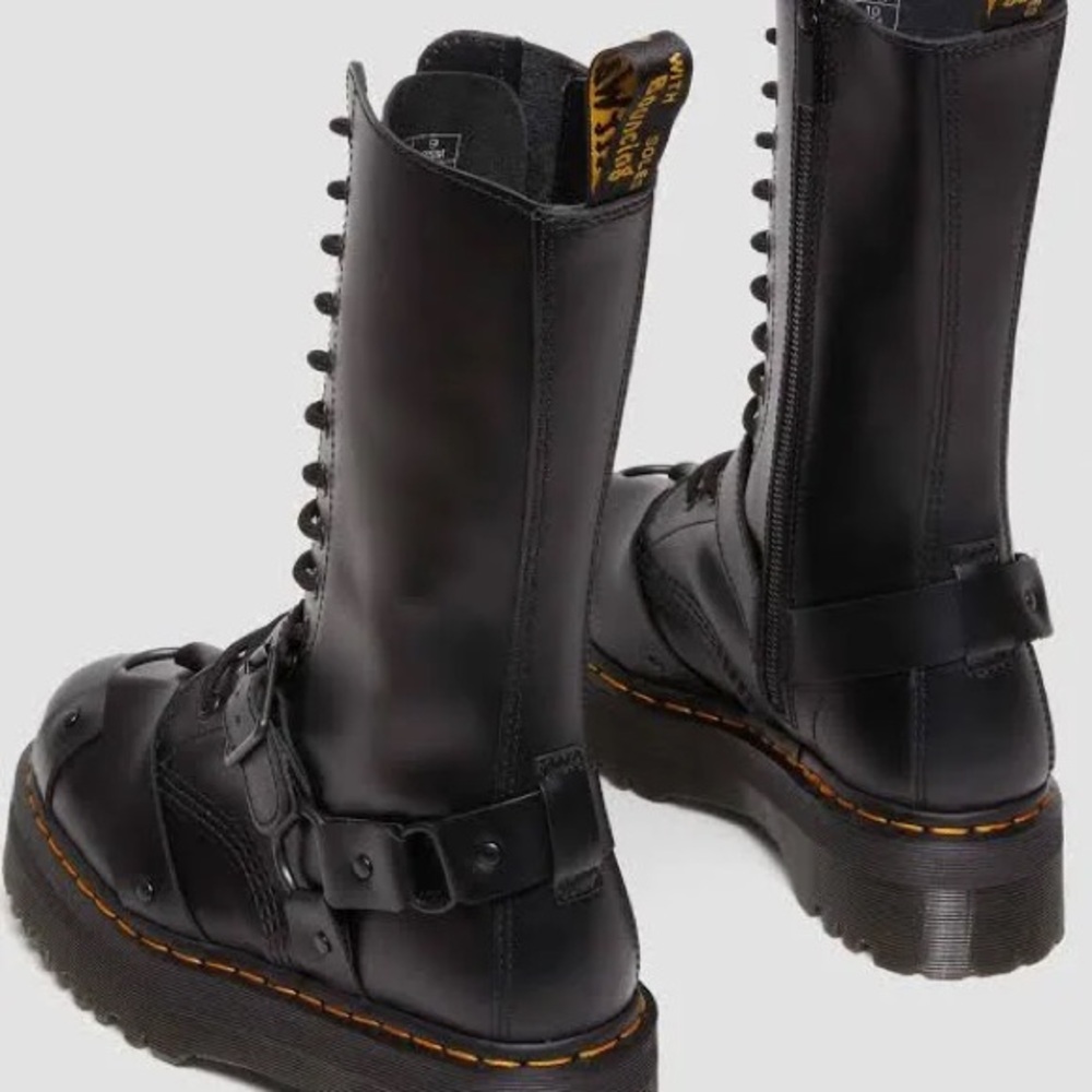 Dr. Martens 1914 Genuine Leather Quad Harness Boots - Picture 2 of 7